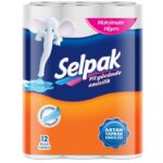 9671025-Selpak სამზარეულოს ხელსახოცი 3 ფენა (12 ც.)