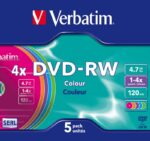 43563 - DVD-RW Colors ყუთით