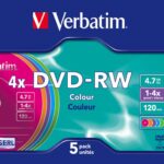 43563 - DVD-RW Colors ყუთით
