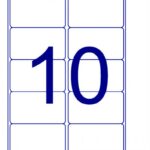LD2010-1 - ლეიბლი 10-იანი. (99.06x57მმ)
