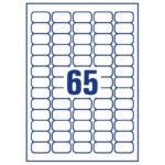 L2065 - ლეიბლი 65-იანი. (38.1x21.2მმ)