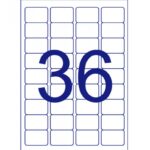 L2036 - ლეიბლი 36-იანი(45X30მმ)